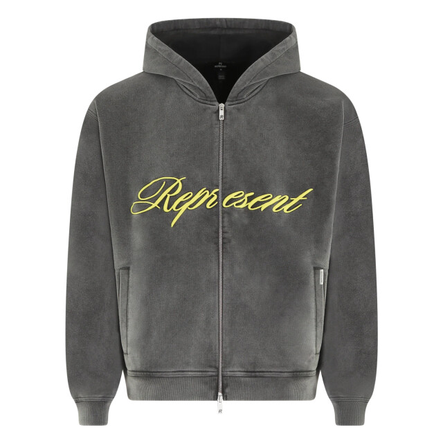 Represent Heren script logo zip hoodie MLM100025-47 large