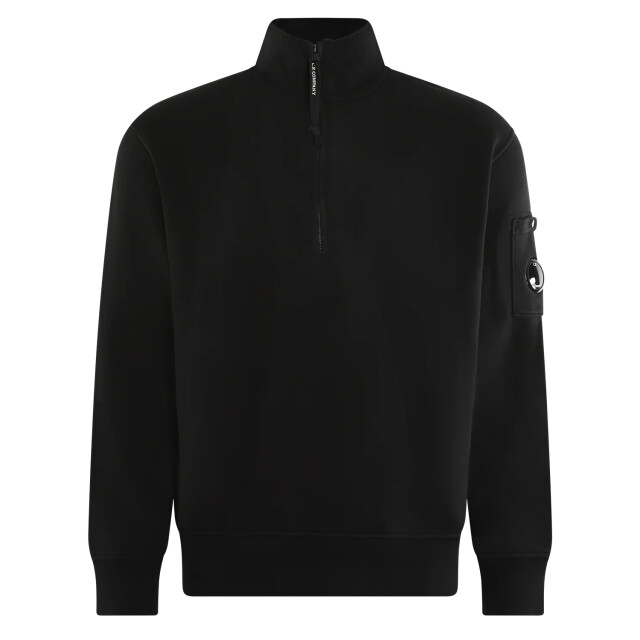 C.P. Company Heren half zip collar sweater black 18CMSS125A110044R-999 large