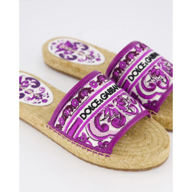 Dolce and Gabbana Dames maiolica viola slipper CE0148-AV804-I03TN large