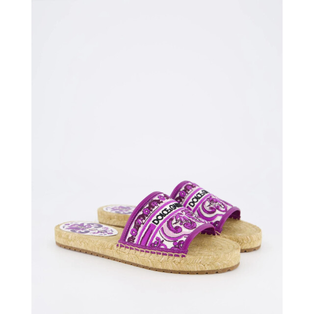 Dolce and Gabbana Dames maiolica viola slipper CE0148-AV804-I03TN large