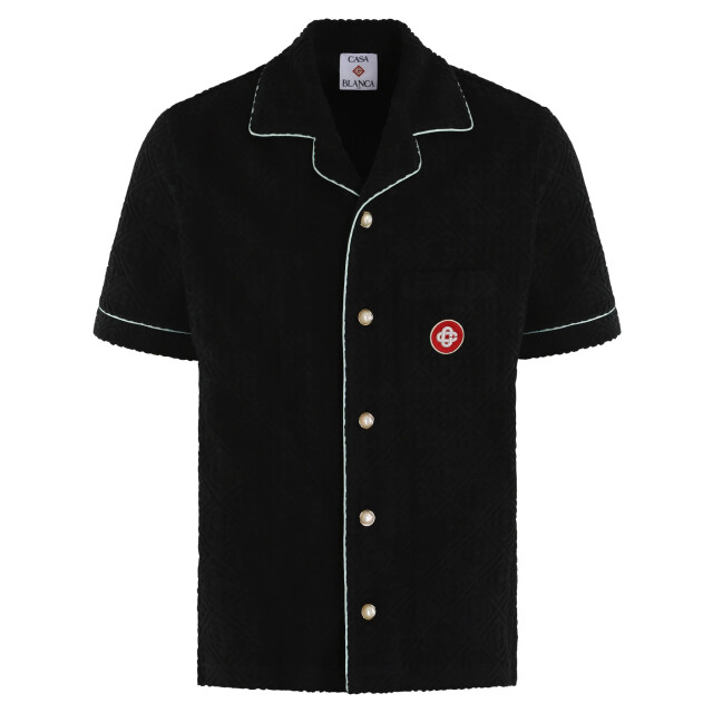 Casablanca Heren monogram towelling shirt MPF25-SH-085-02 large