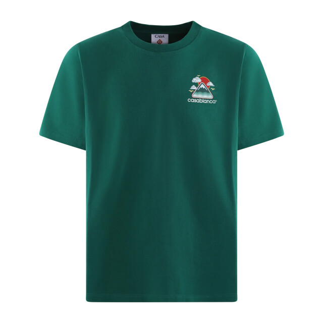 Casablanca Heren montagne ondulée t-shirt MPF25-JTS-001-06 large