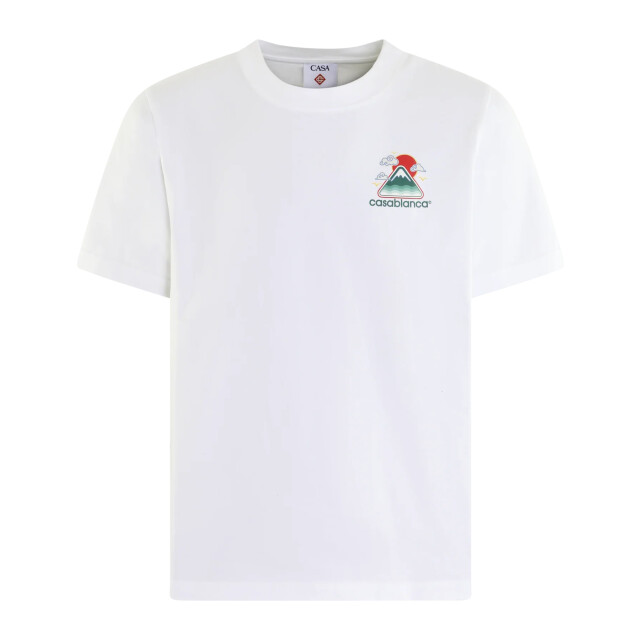 Casablanca Heren montagne ondulée t-shirt MPF25-JTS-001-04 large