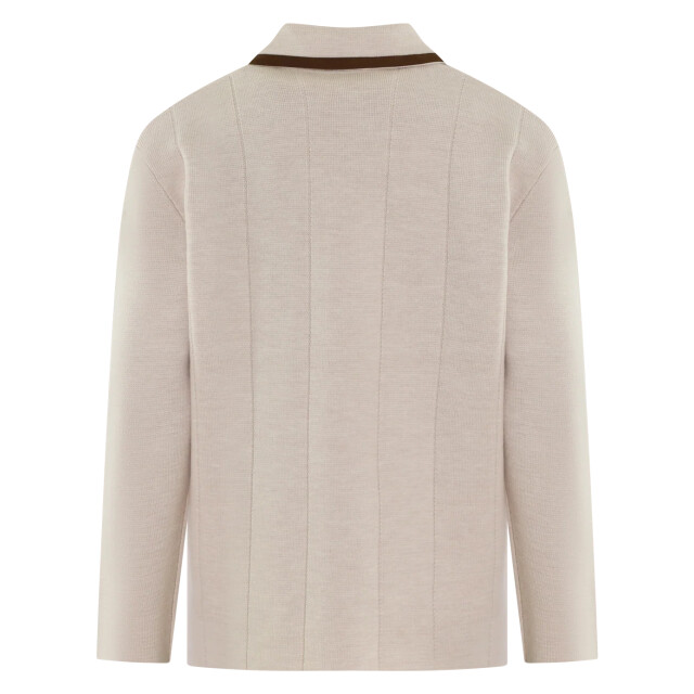Drole De Monsieur Heren poches cardigan H-CA149-WO007-NBG-Beige large