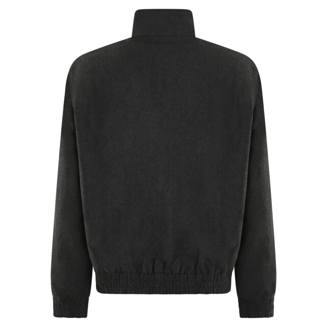 Drole De Monsieur Heren flanelle trackjacket H-JT234-WV008-GY-Grey large