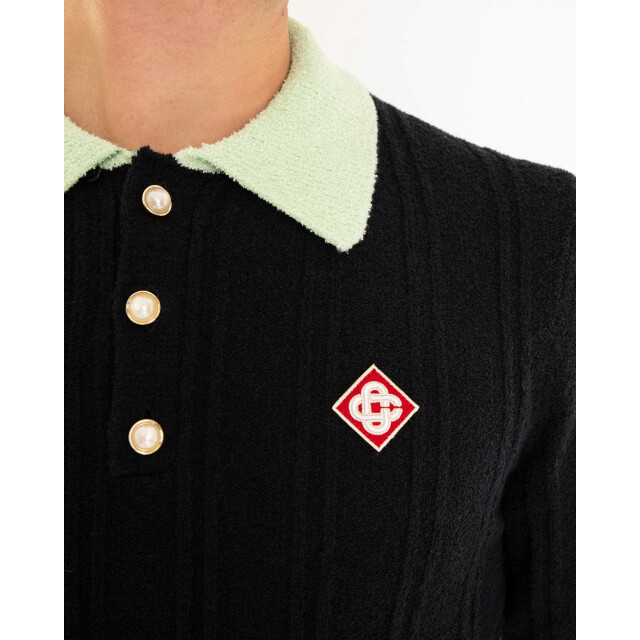 Casablanca Heren boucle polo MPF25-KW-1000-01 large