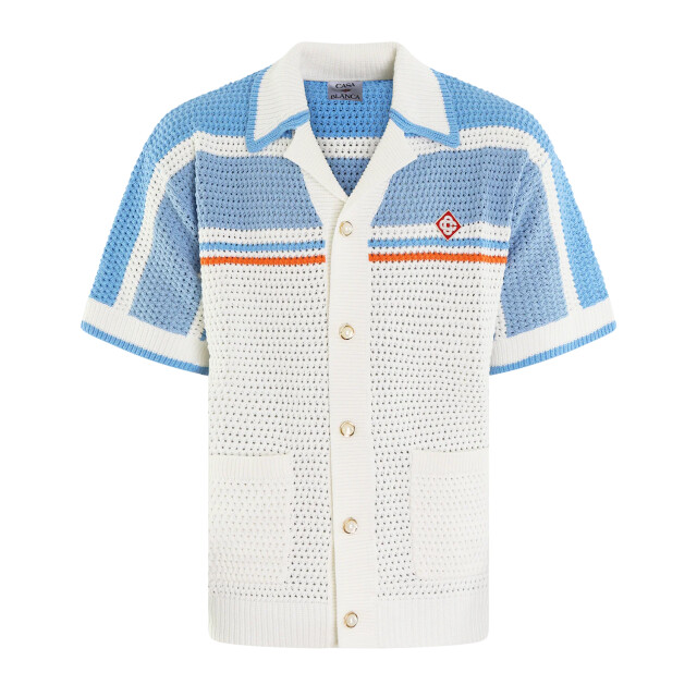 Casablanca Heren crochet shirt MPF25-KW-997-01 large