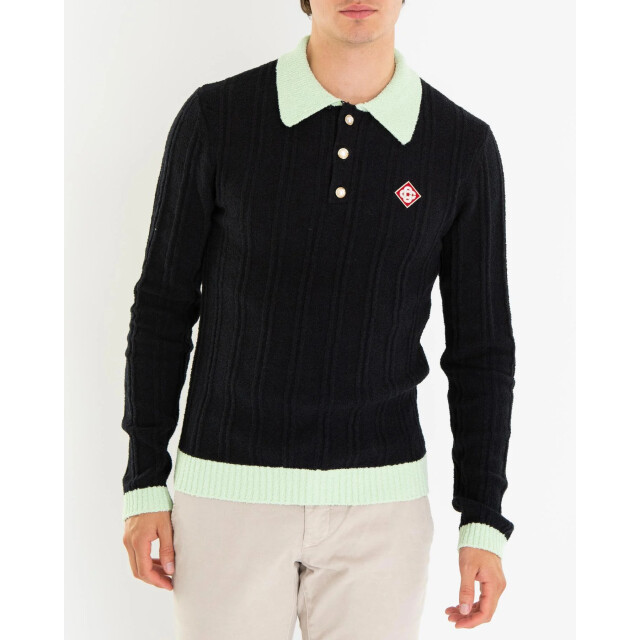 Casablanca Heren boucle polo MPF25-KW-1000-01 large