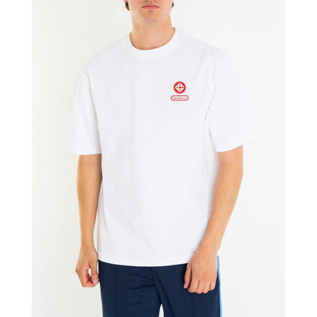 Casablanca Heren white jersey M-AW25-JTS-044-04 large