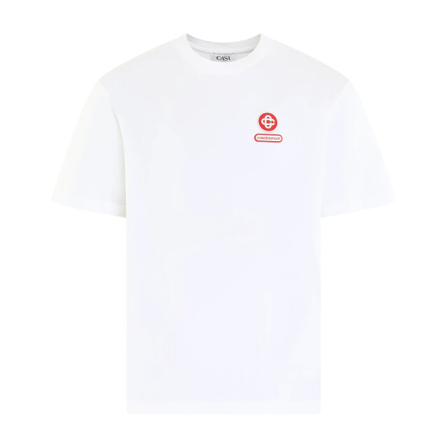 Casablanca Heren white jersey M-AW25-JTS-044-04 large