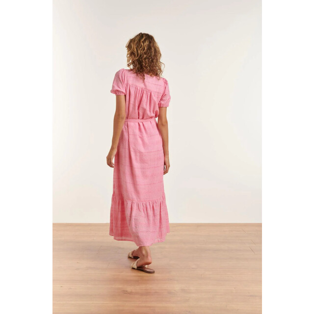 Smashed Lemon 23357-420 zomerjurk met v-halskorte pof mouwen van 100% katoen | 23357-420-S large Smashed Lemon 23357-420 zomerjurk met v-halskorte pof mouwen van 100% katoen | 23357-420-S large