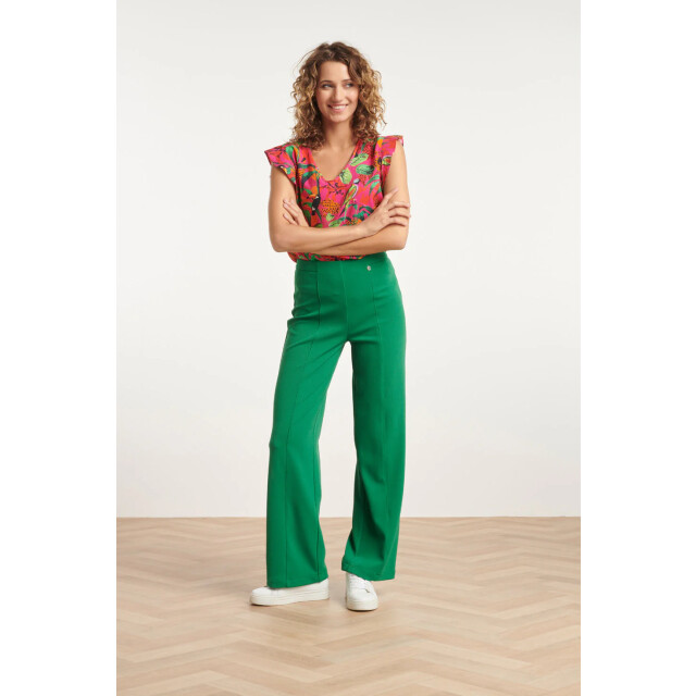 Smashed Lemon 24060 fuchsia zomer top met jungle print | 24060-445-998 large