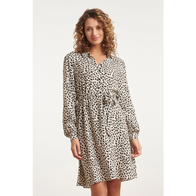 Smashed Lemon 24028 korte shirtdress met dierenprint | 24028-720-999 large