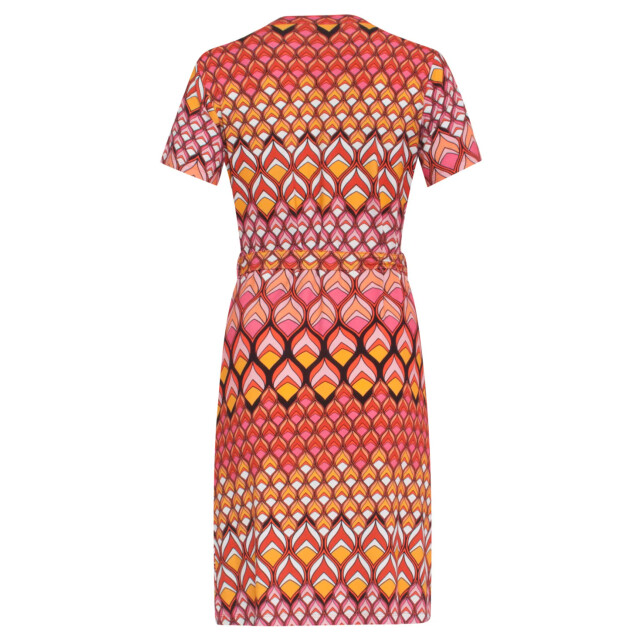 Smashed Lemon 24153 zomerjurk met retro grafische print | 24153-998-XL large Smashed Lemon 24153 zomerjurk met retro grafische print | 24153-998-XL large