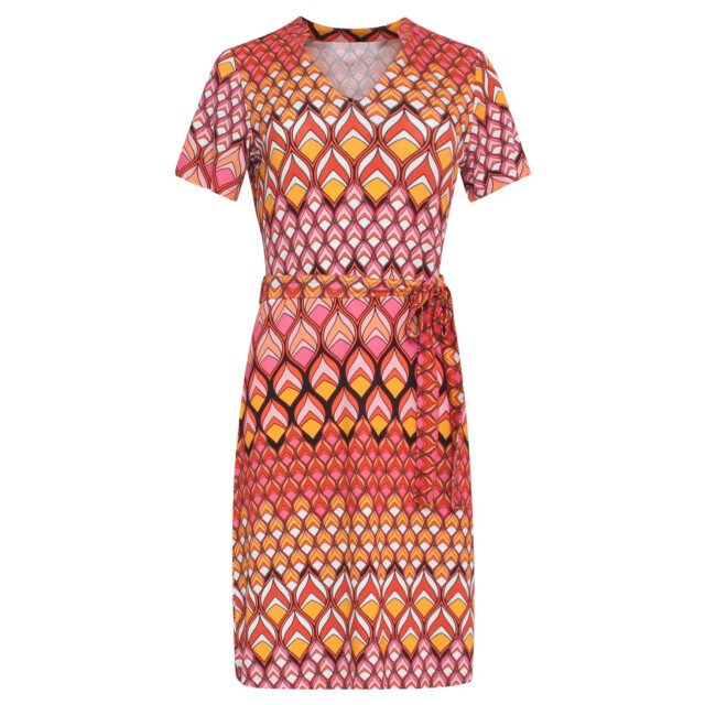 Smashed Lemon 24153 zomerjurk met retro grafische print | 24153-998-XL large Smashed Lemon 24153 zomerjurk met retro grafische print | 24153-998-XL large