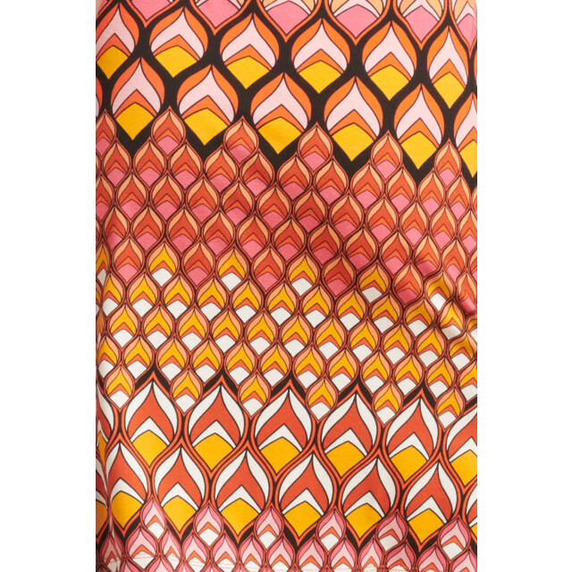 Smashed Lemon 24153 zomerjurk met retro grafische print | 24153-998-XL large Smashed Lemon 24153 zomerjurk met retro grafische print | 24153-998-XL large