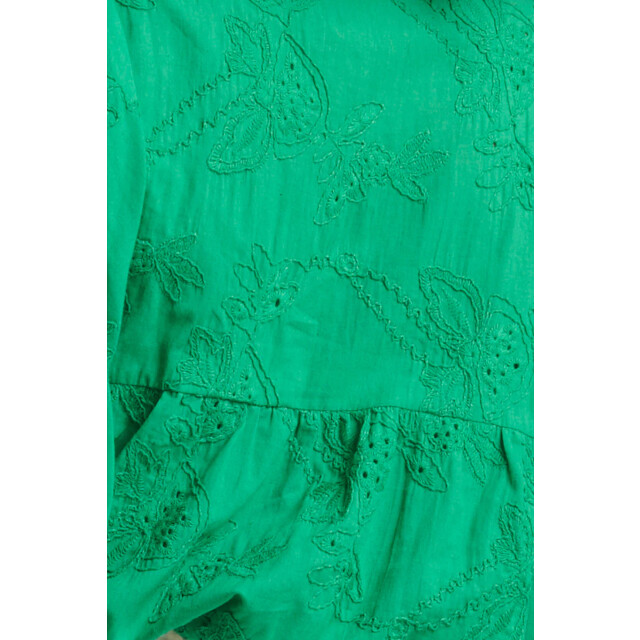 Smashed Lemon 24112 bloemen geborduurde top emerald | 8720331243366 large