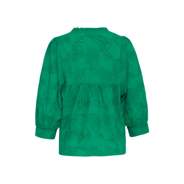 Smashed Lemon 24112 bloemen geborduurde top emerald | 8720331243366 large