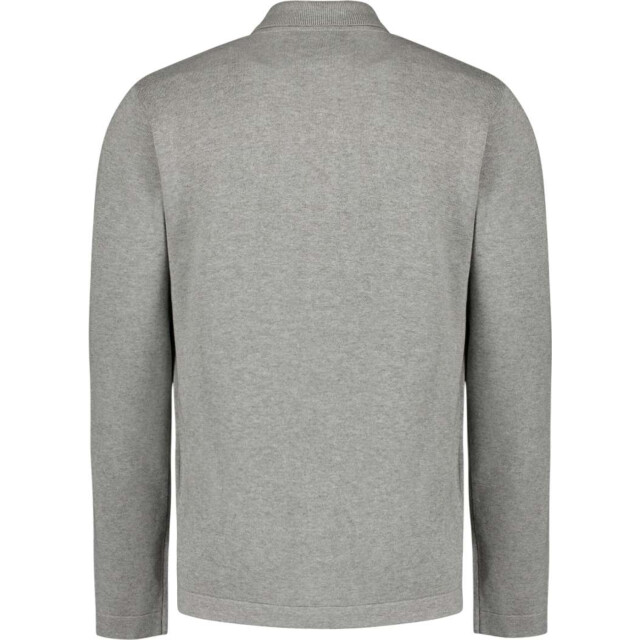 No Excess Pullover full button polo grey melange 29210726-102 large