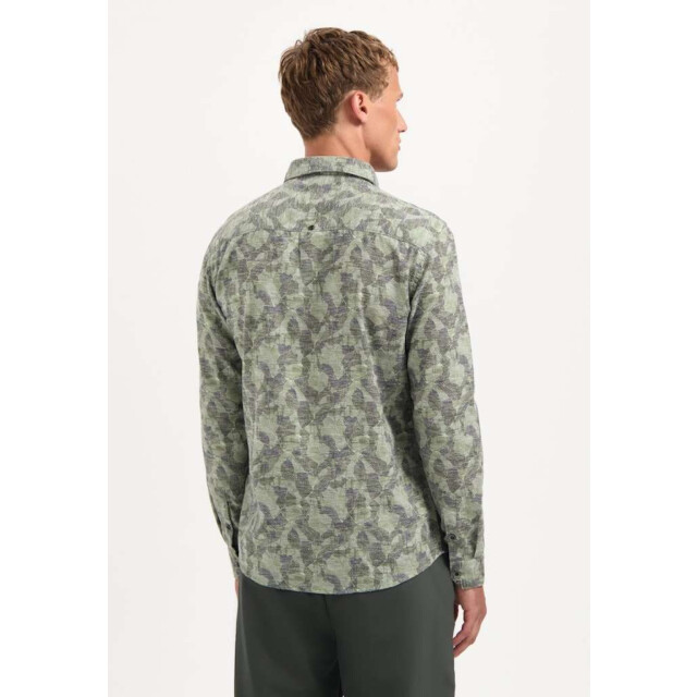 No Excess Shirt allover printed jacquard dark green 29400835-052 large