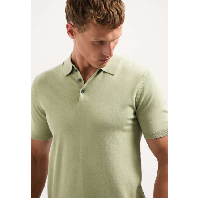 No Excess Pullover short sleeve polo solid light moss 29240754-197 large
