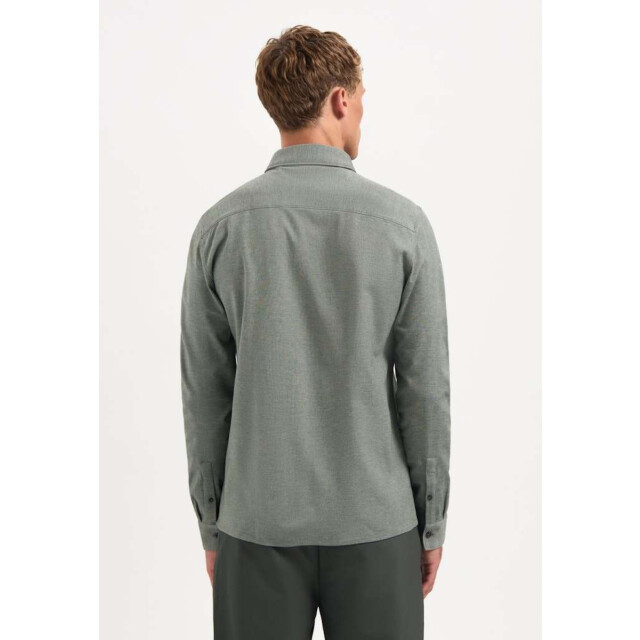 No Excess Shirt jersey melange stretch dark green 29410880-052 large