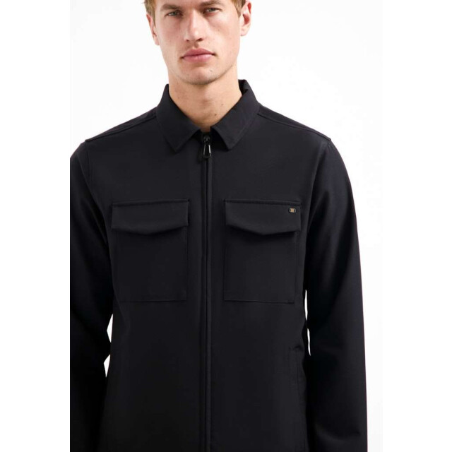 No Excess Overshirt full zipper stretch sedoc black 29510804-020 large