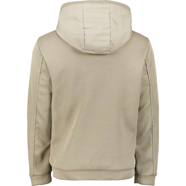 No Excess Jacket short fit sealed hooded knit stone 29630819SN-014 large