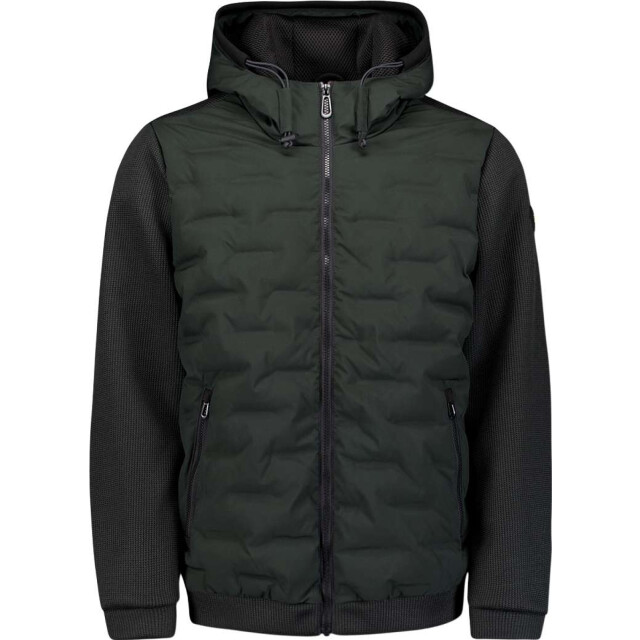 No Excess Jacket short fit sealed hooded knit dark steel 29630819SN-124 large