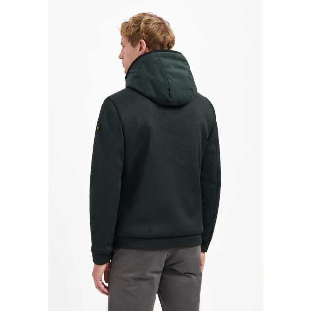 No Excess Jacket short fit sealed hooded knit dark steel 29630819SN-124 large