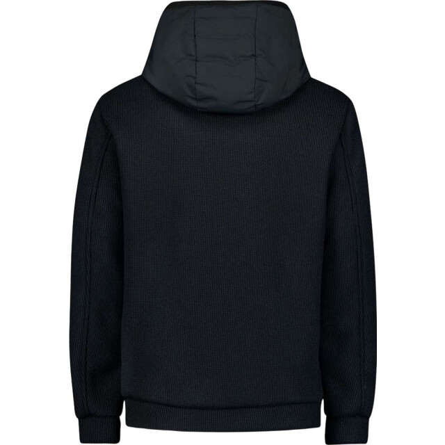 No Excess Jacket short fit sealed hooded knit night 29630819SN-078 large