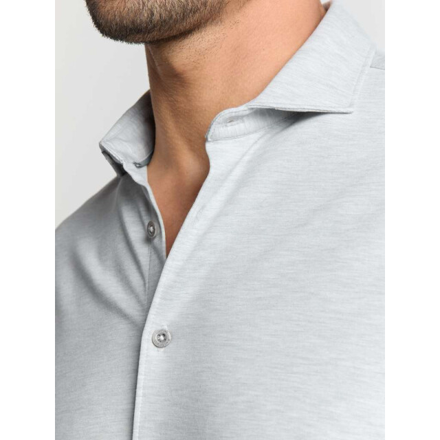 No Excess Shirt jersey melange stretch chalk N4180-017 large