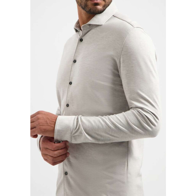 No Excess Shirt jersey melange stretch clay N4180-018 large