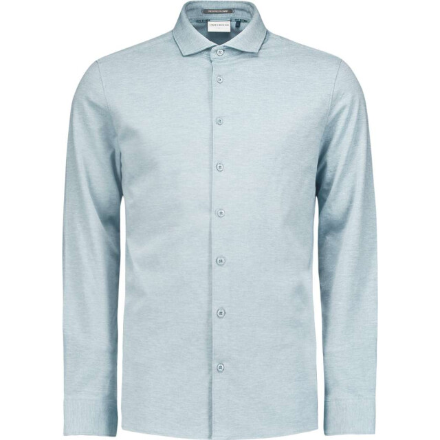 No Excess Shirt jersey melange stretch dusty blue N4180-138 large