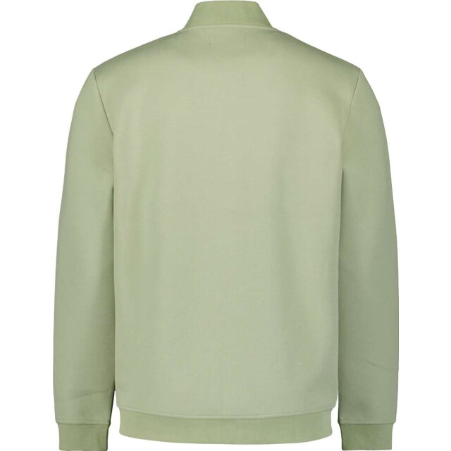 No Excess Sweater full zipper pique bomber light moss 29100806SN-197 large