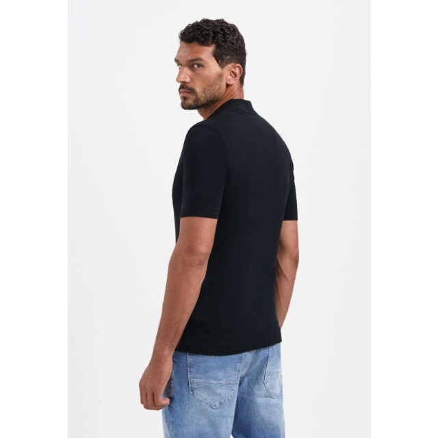No Excess Pullover short sleeve polo solid black 29240754-020 large