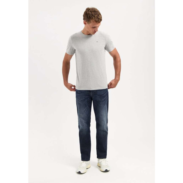 No Excess T-shirt crewneck solid basic grey melange 29340701SN-102 large