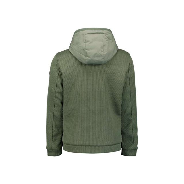 No Excess Jacket short fit sealed hooded knit steel 29630819SN-123 large