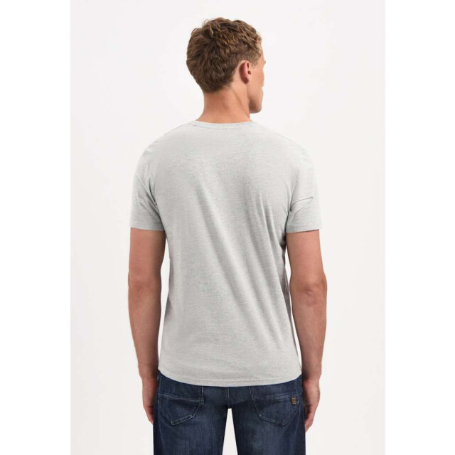 No Excess T-shirt crewneck solid basic grey melange 29340701SN-102 large