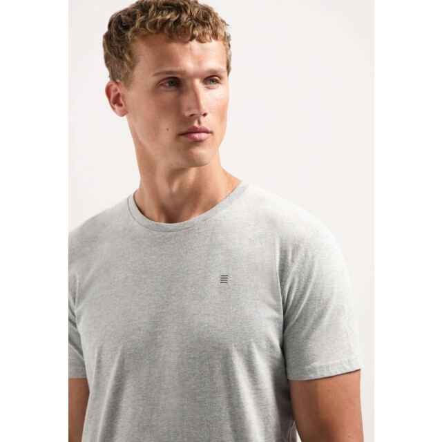 No Excess T-shirt crewneck solid basic grey melange 29340701SN-102 large