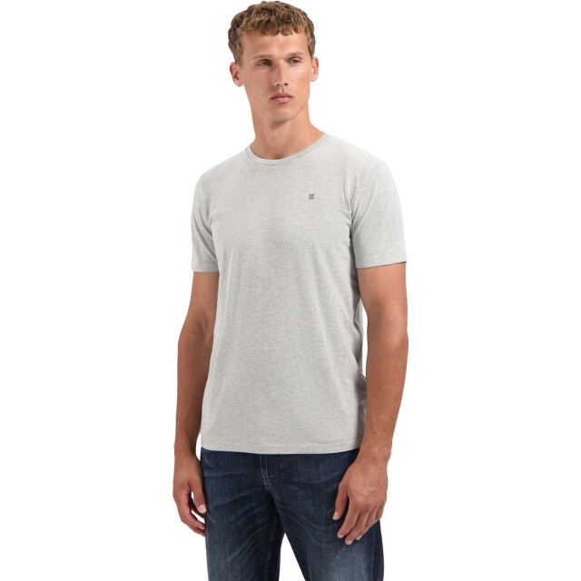 No Excess T-shirt crewneck solid basic grey melange 29340701SN-102 large