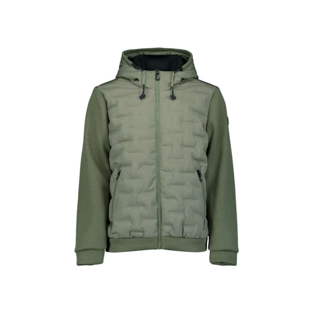 No Excess Jacket short fit sealed hooded knit steel 29630819SN-123 large