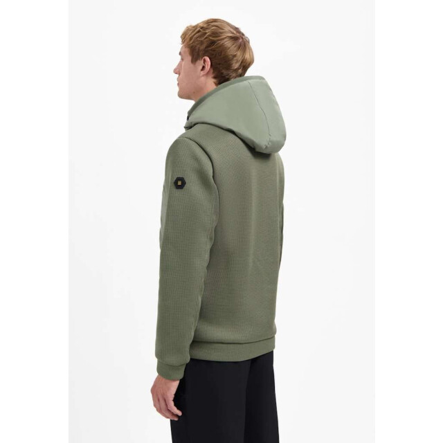 No Excess Jacket short fit sealed hooded knit steel 29630819SN-123 large