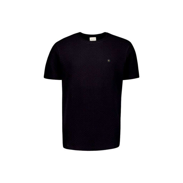 No Excess T-shirt crewneck relief jacquard bl black 29360791-020 large