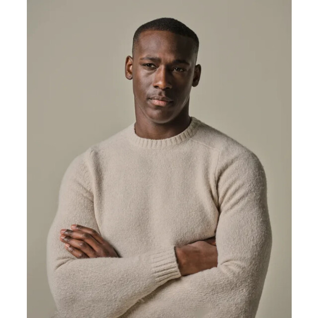 Profuomo Ppwj30037d f1 heren trui - crew neck sand profu F1/PPWJ30037D large