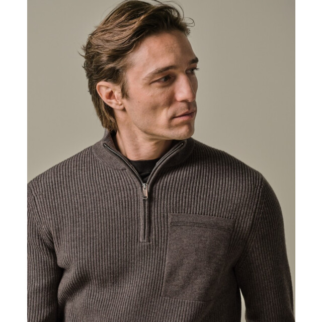 Profuomo Ppwj30047b h heren trui half zip profu H/PPWJ30047B large