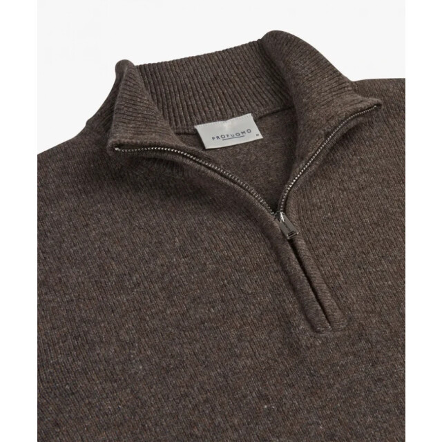 Profuomo Ppwj30029b h heren trui met half zip in profu H/PPWJ30029B large
