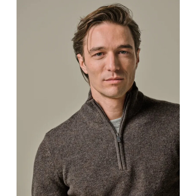 Profuomo Ppwj30029b h heren trui met half zip in profu H/PPWJ30029B large