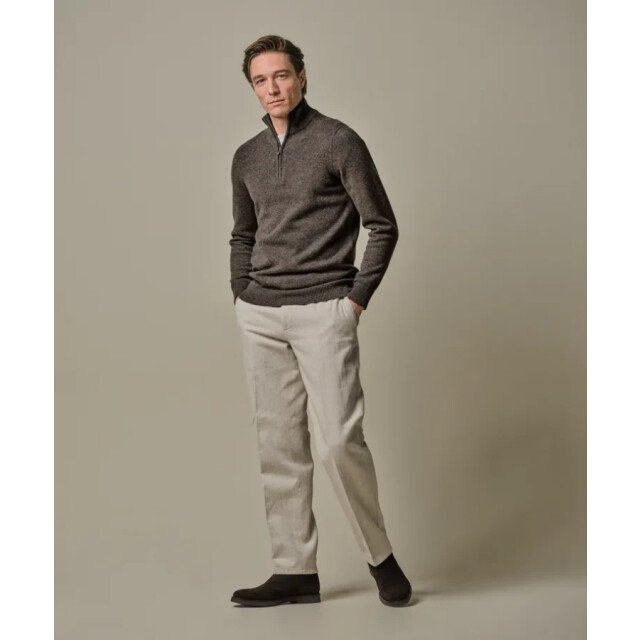 Profuomo Ppwj30029b h heren trui met half zip in profu H/PPWJ30029B large