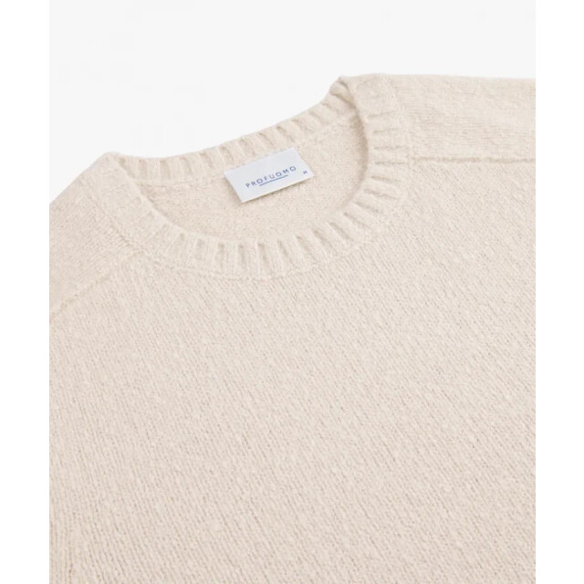 Profuomo Ppwj30037d f1 heren trui - crew neck sand profu F1/PPWJ30037D large